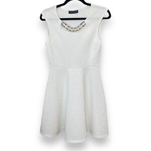 French Atmosphere Ivory Beaded Dress